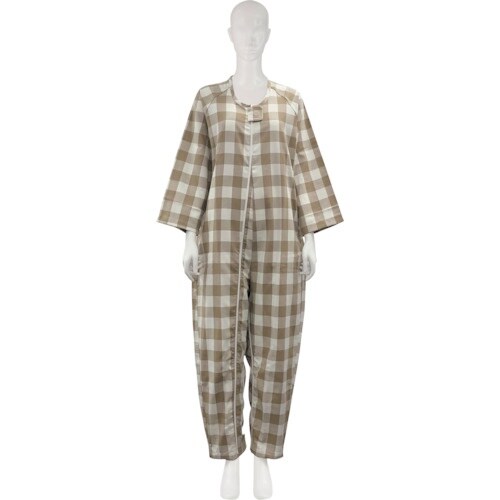 竹虎 フドーねまきB厚手 チェックベージュ M