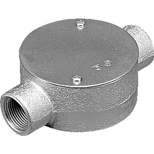 外山電気 丸型BOX 直通 溶融亜鉛