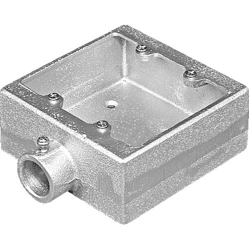外山電気 ねじ無角型BOX2個用一方出