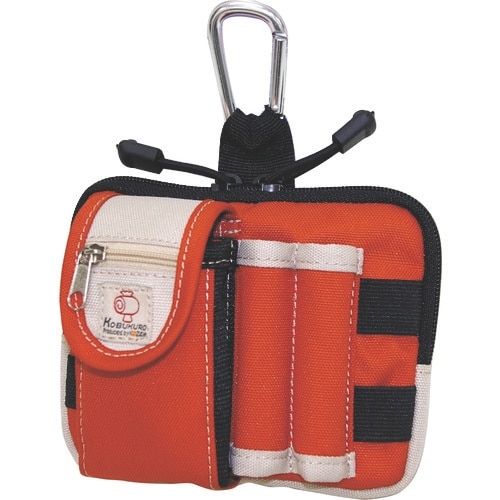 コヅチ コブクロNO.3 小物入れ オレンジ(横型