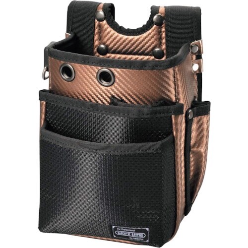 コヅチ 腰袋3段 ブラウン