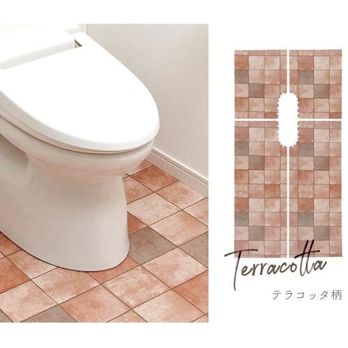 アイメディア トイレ床模様替えシート抗菌タイプ テ