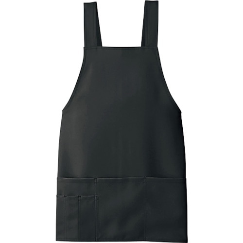 アイトス ショートエプロン 861372 ブラック