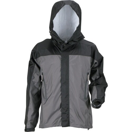 カジメイク KJレインパーカー チャコール L