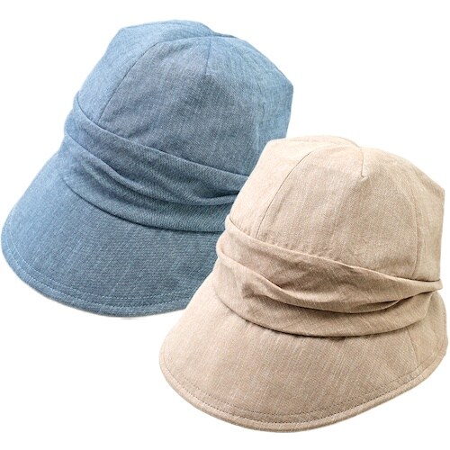 アイメディア 小顔魅せUVキャスケット帽子 ブルー