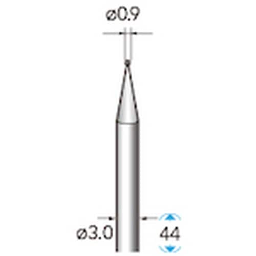 ナカニシ 天然ダイヤモンドバー 球型 φ0.9×軸