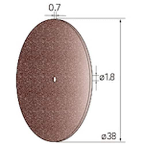ナカニシ 切断砥石ディスク 10枚入 φ38×0.