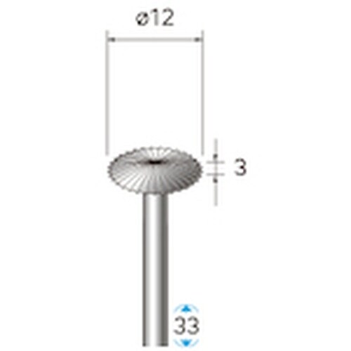 ナカニシ ハイスピード鋼カッター ソロバン型 φ1