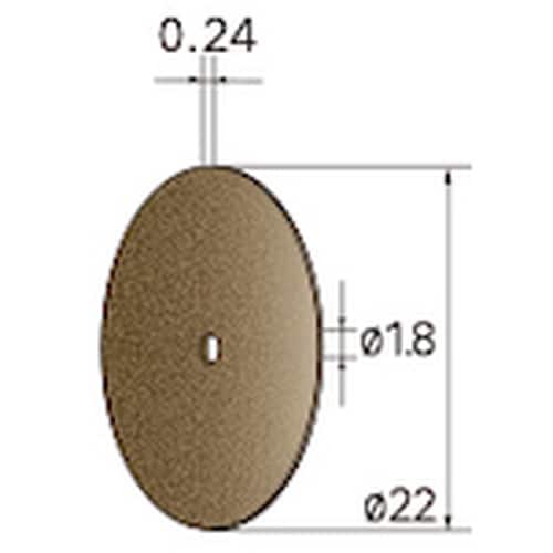ナカニシ 切断砥石ディスク 10枚入 φ22×0.