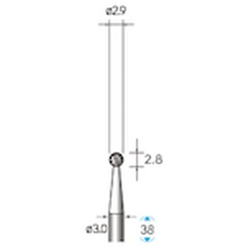 ナカニシ 超硬カッター セレクト15 球型 φ2.
