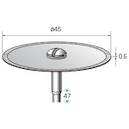 ナカニシ 電着ダイヤモンドディスク φ45×0.5