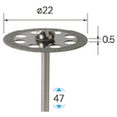 ナカニシ 電着ダイヤモンドディスク φ22×0.5