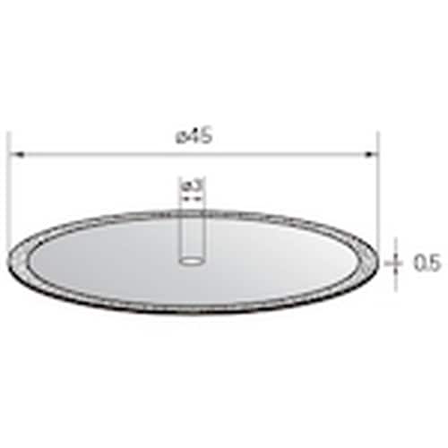 ナカニシ 電着ダイヤモンドディスク φ45×0.5