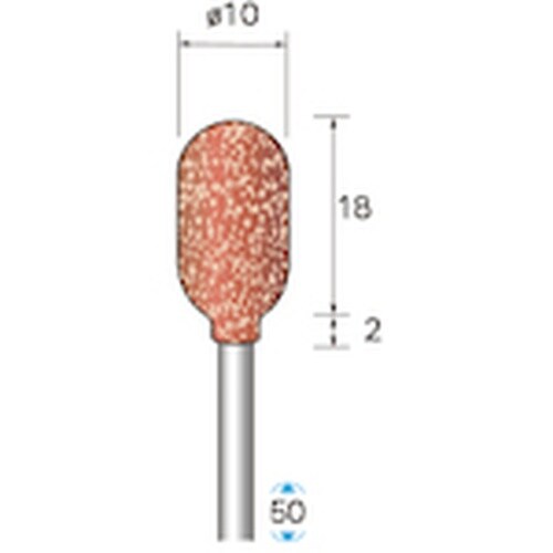 ナカニシ ハイパワーポリッシャー 10本入 円筒先