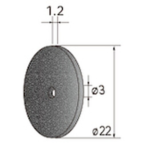 ナカニシ 切断砥石ディスク 10枚入 φ22×1.