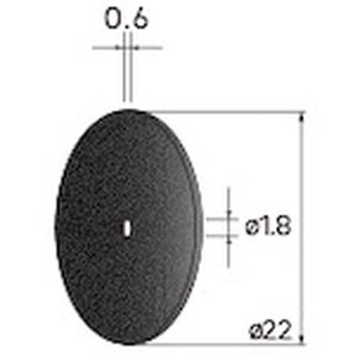 ナカニシ 切断砥石ディスク 10枚入 φ22×0.