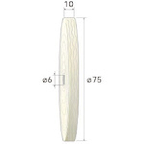 ナカニシ 綿布ホイールバフ 2枚入 φ75×10×