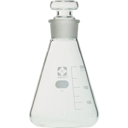 SIBATA 共栓三角フラスコ 200mL 10入