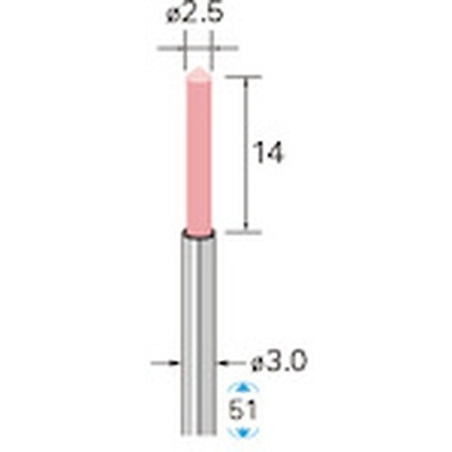 ナカニシ セラミックファイバーブラシ 先端90°