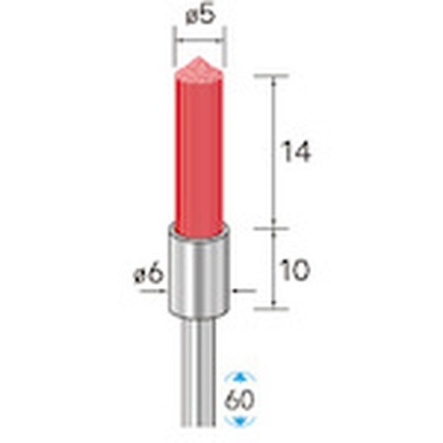 ナカニシ セラミックファイバーブラシ 先端90°