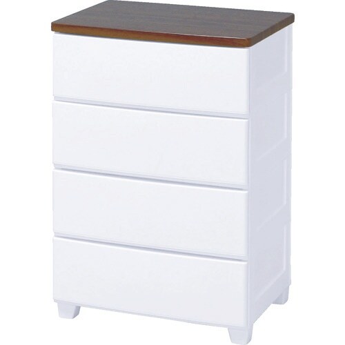 IRIS 219590 ウッドトップチェスト 4段