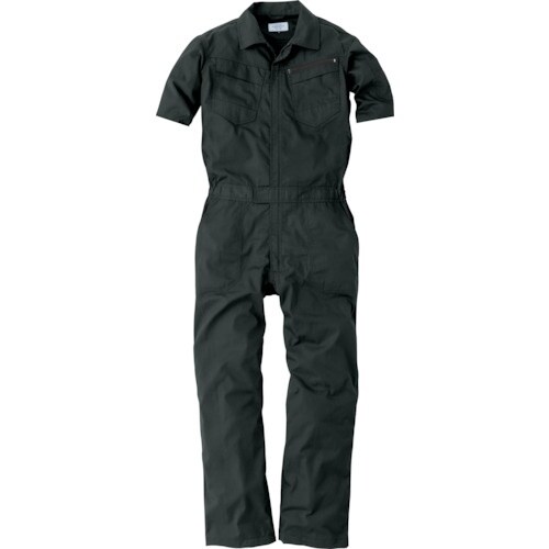 CHUSAN コスパリップストップ半袖ツナギ クロ