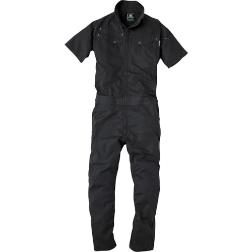 CHUSAN コスパ半袖ツナギ クロ 4L