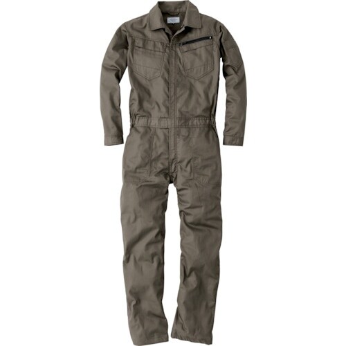 CHUSAN コスパヘリンボーン長袖ツナギ カーキ