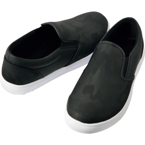 アイトス 耐油耐滑スニーカーカモフラブラック27.