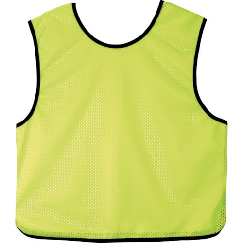 アイトス ジュニアビブスナンバーなし蛍光レモン