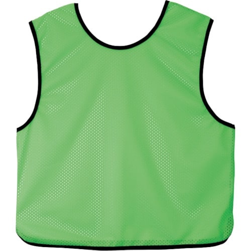 アイトス ジュニアビブスナンバーなし蛍光グリーン