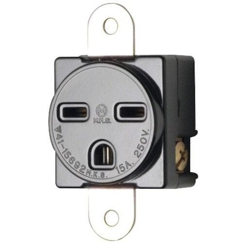 明工 接地埋込コンセント P:54 φ4.5 機器