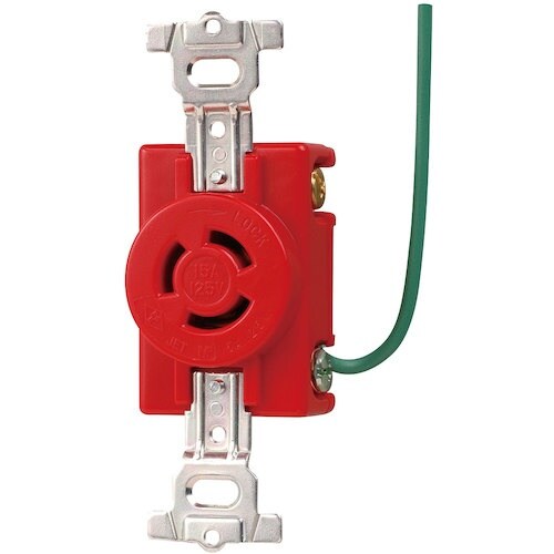 明工 接地2P 15A 引掛埋込コンセント(接地リ