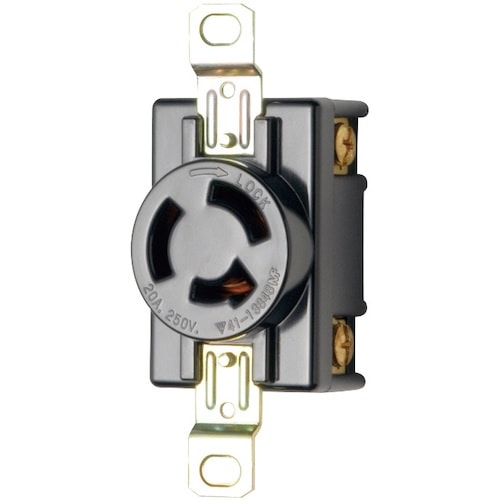 明工 機器用3P 20A引掛埋込コンセント P:8