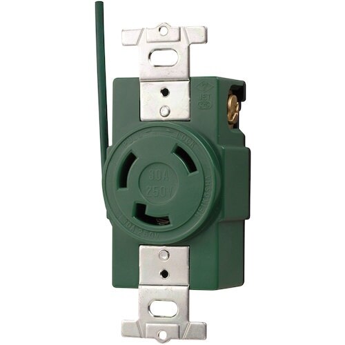 明工 接地2P 30A 引掛埋込コンセント(接地リ