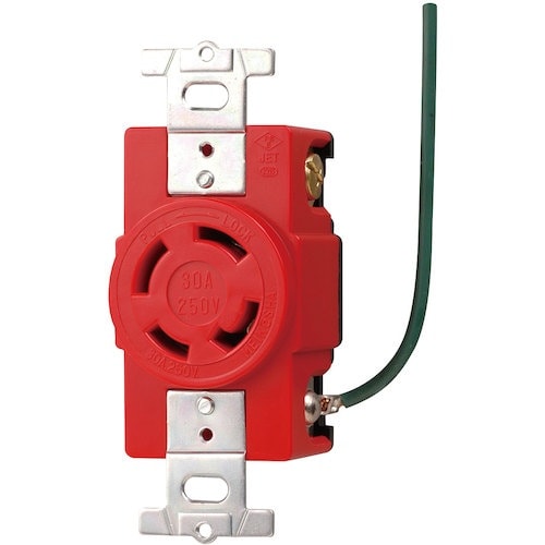 明工 接地3P 30A 引掛埋込コンセント(接地リ