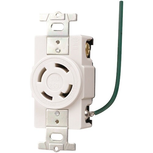 明工 接地3P 30A 引掛埋込コンセント(接地リ