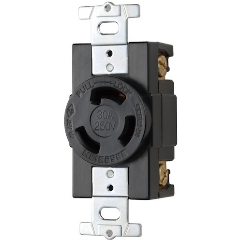 明工 3P 30A 引掛埋込コンセント (JIS