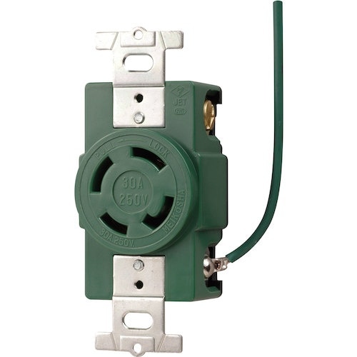 明工 接地3P 30A 引掛埋込コンセント(接地リ