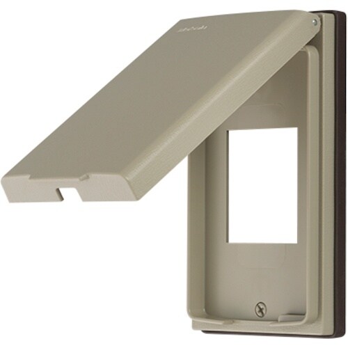 明工 ML防滴プレート角形コンセント用