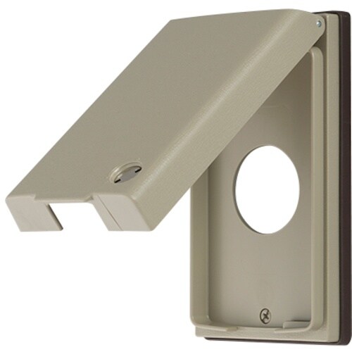 明工 MLキー付防滴プレート1コ用コンセント φ3