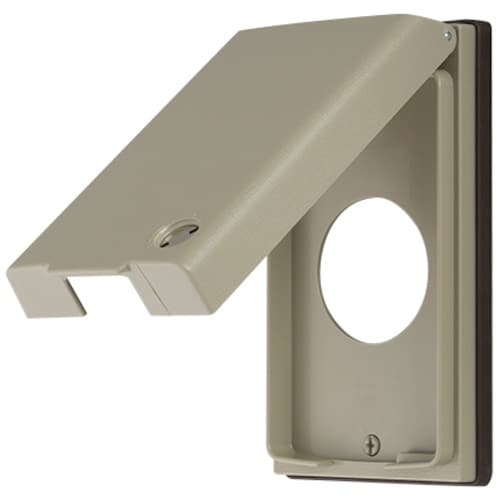 明工 MLキー付防滴プレート1コ用コンセントφ41