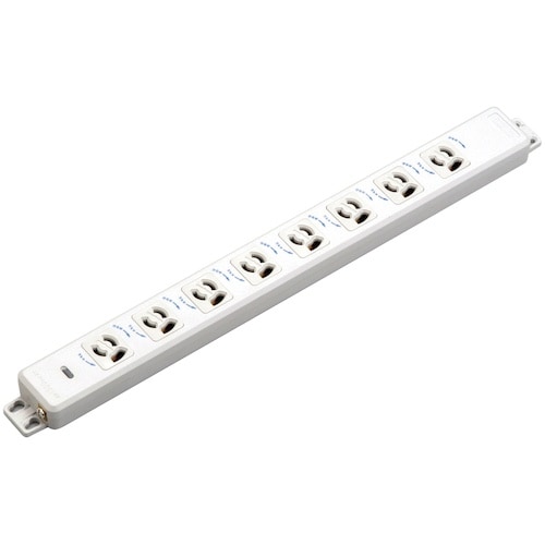 明工 機器用抜け止め接地コンセント(8コ口)