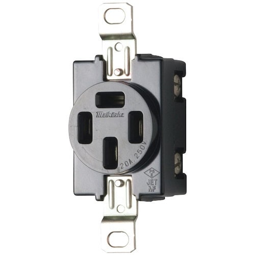 明工 機器用接地3P 20A 埋込コンセント P: