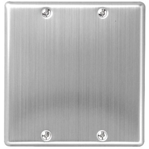 明工 MLステンレスプレートブランク枠付<2連>