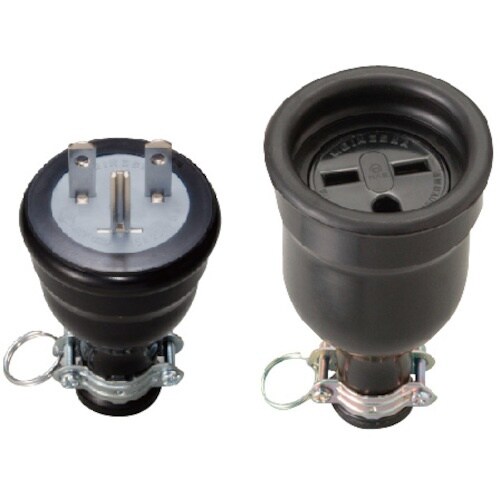 明工 15A 250V 接地防水コネクター(組)