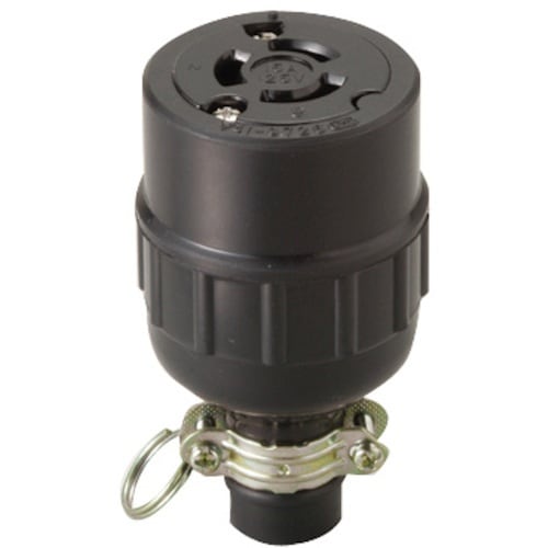 明工 接地2P 15A 引掛ゴムコネクターボデー