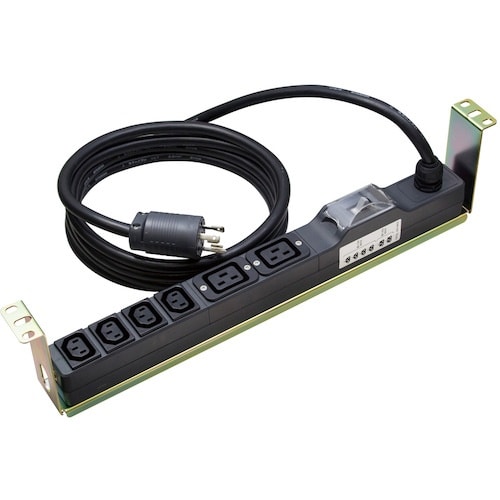 明工 19インチラック用横取付用段付金具付20Aブ