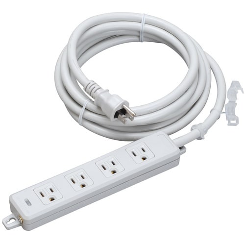 明工 横形OA用接地タップ4コ口 ランプ、マグネッ