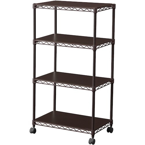 IRIS 522763 カラーメタルラック ウッド